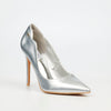 Miss Black Lola 1 Court - Silver footwear Miss Black