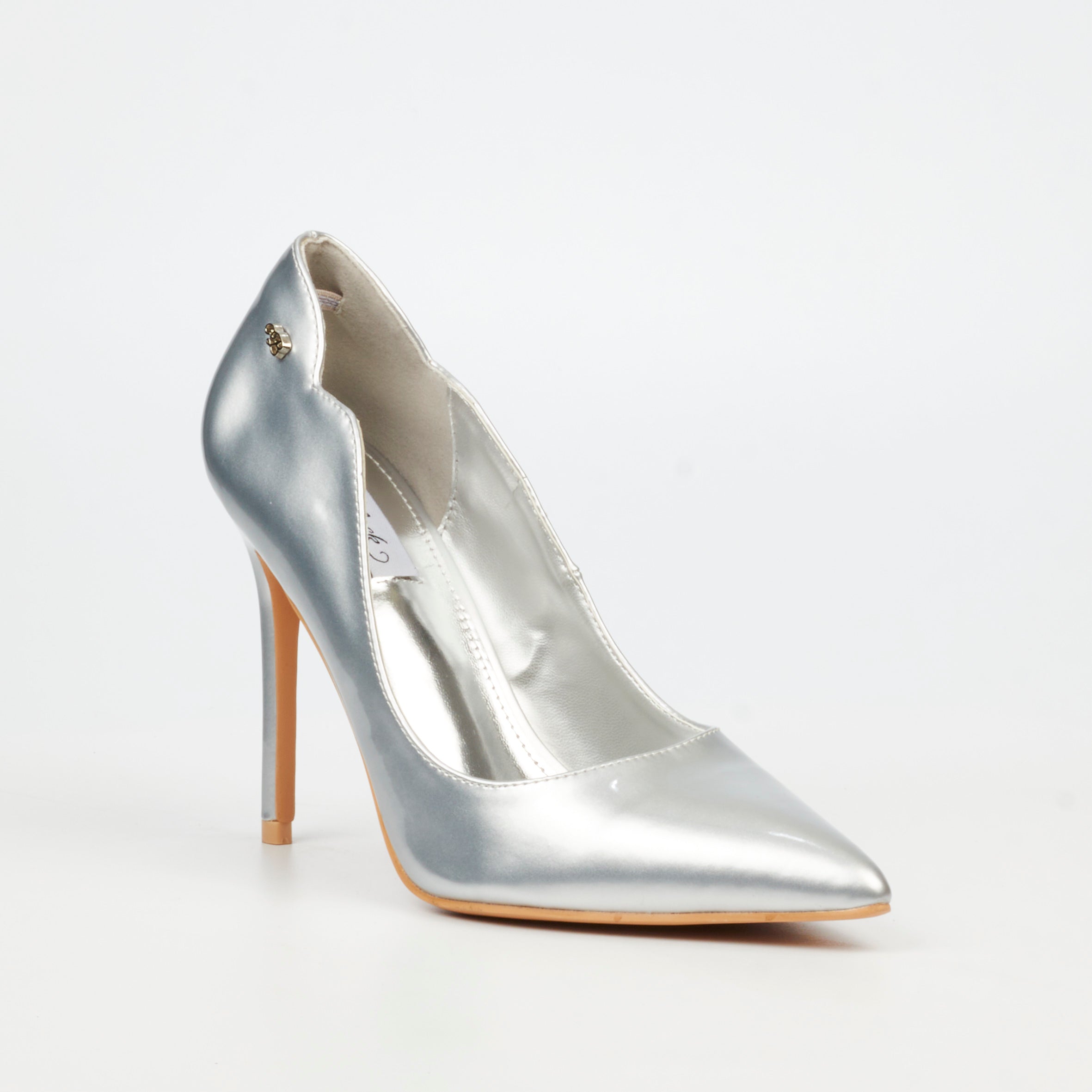 Miss Black Lola 1 Court - Silver footwear Miss Black