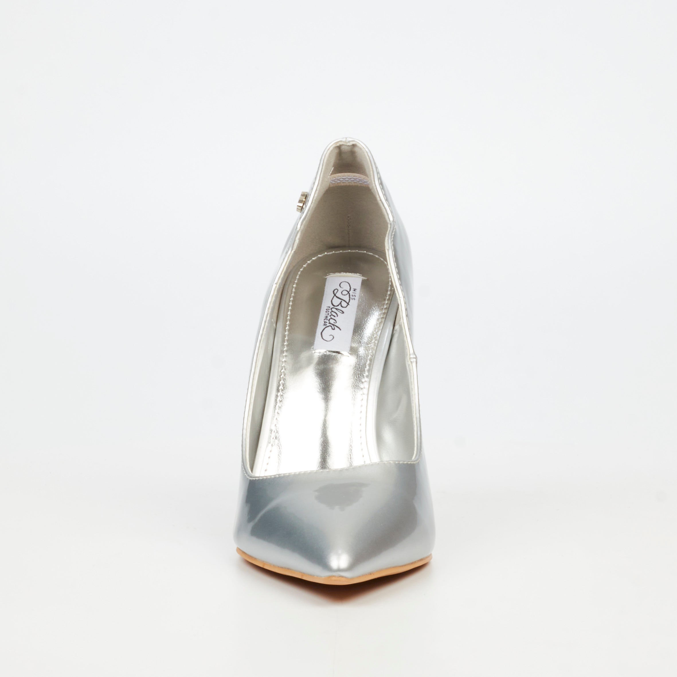 Miss Black Lola 1 Court - Silver footwear Miss Black