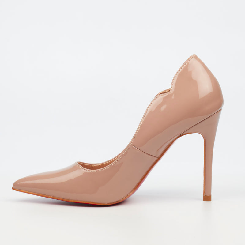 Miss Black Lola 1 Court - Taupe footwear Miss Black   