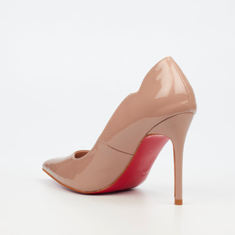 Miss Black Lola 1 Court - Taupe footwear Miss Black   