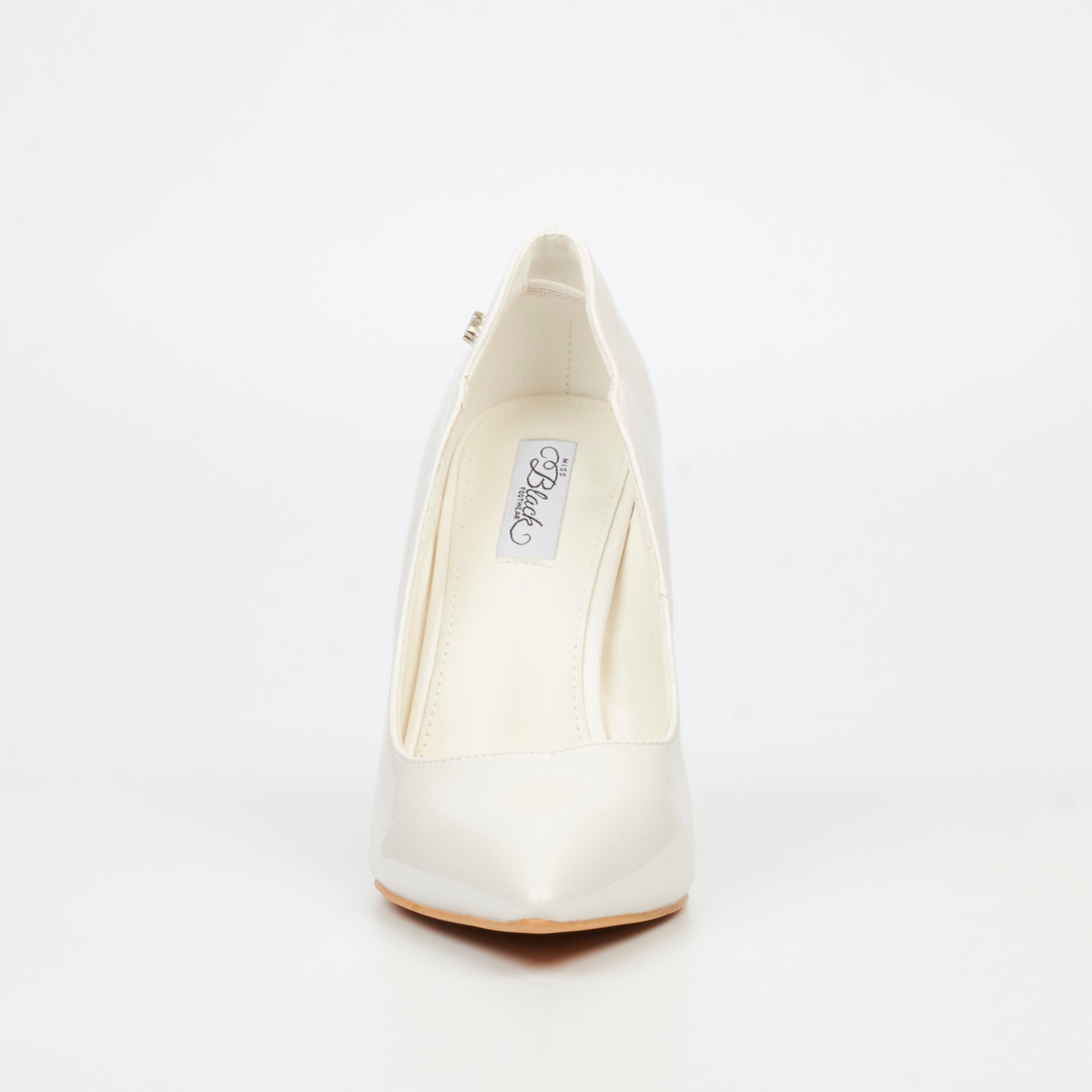 Miss Black Lola 1 Court - White footwear Miss Black