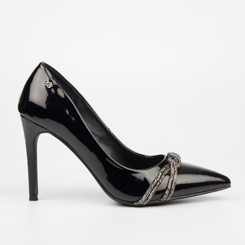 Miss Black Lola 20 Court - Black footwear Miss Black   