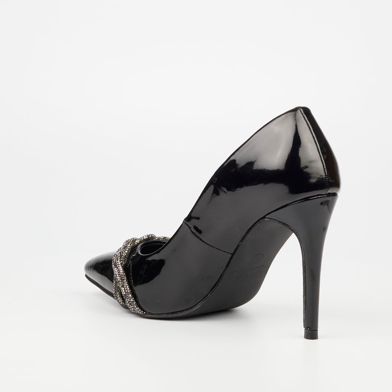 Miss Black Lola 20 Court - Black footwear Miss Black   