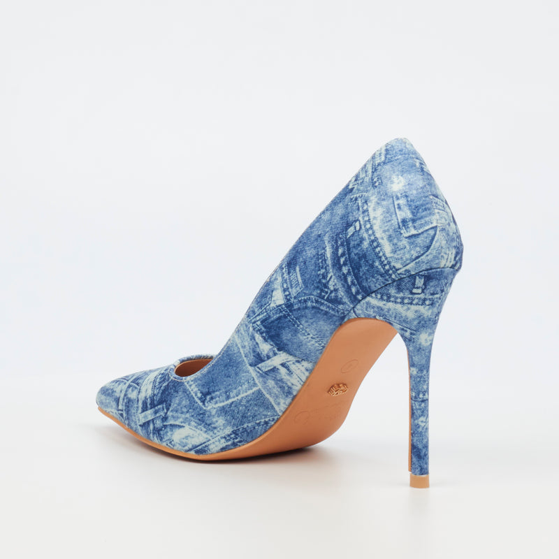 Miss Black Lola 22 Court - Blue footwear Miss Black   