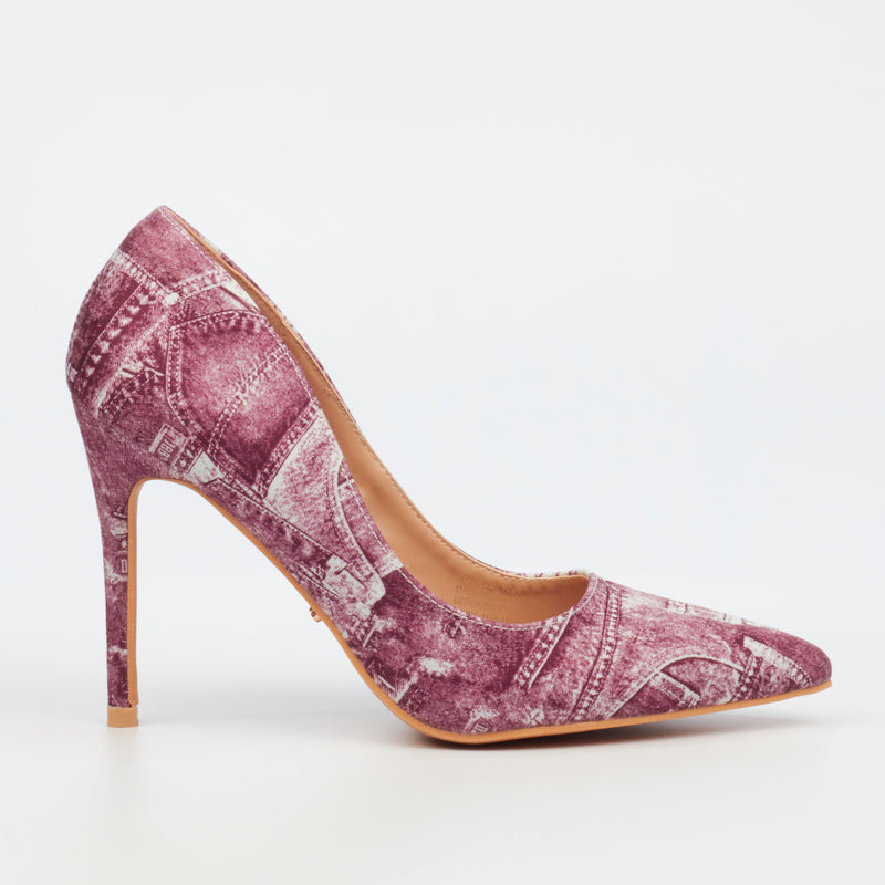 Miss Black Lola 22 Court - Wine footwear Miss Black   