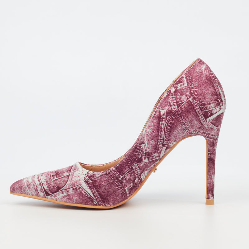 Miss Black Lola 22 Court - Wine footwear Miss Black   