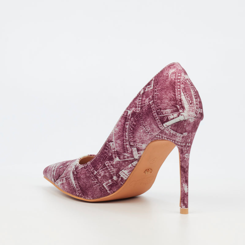 Miss Black Lola 22 Court - Wine footwear Miss Black   