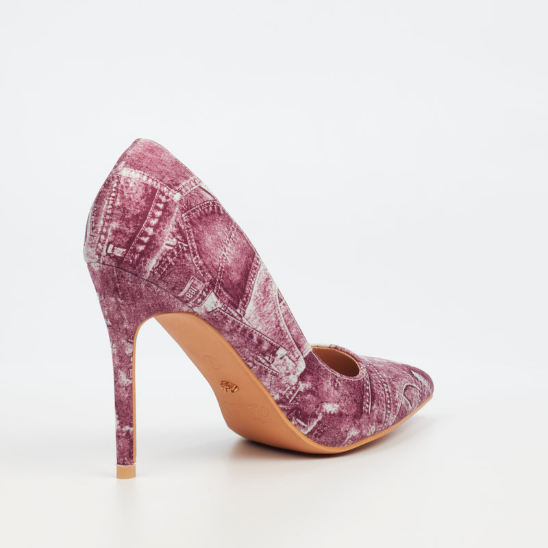 Miss Black Lola 22 Court - Wine footwear Miss Black   