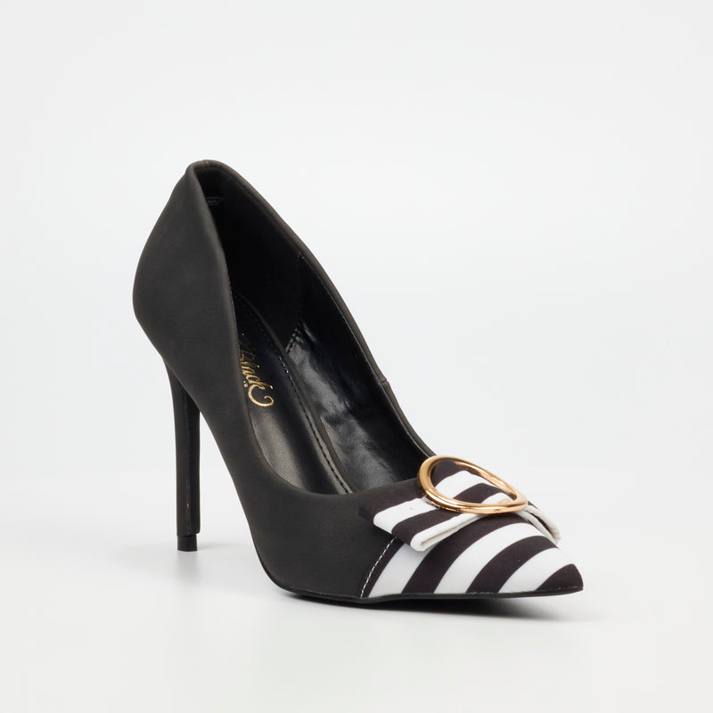 Miss Black Lola 26 Court - Black footwear Miss Black   