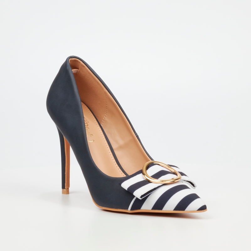 Miss Black Lola 26 Court - Navy footwear Miss Black   