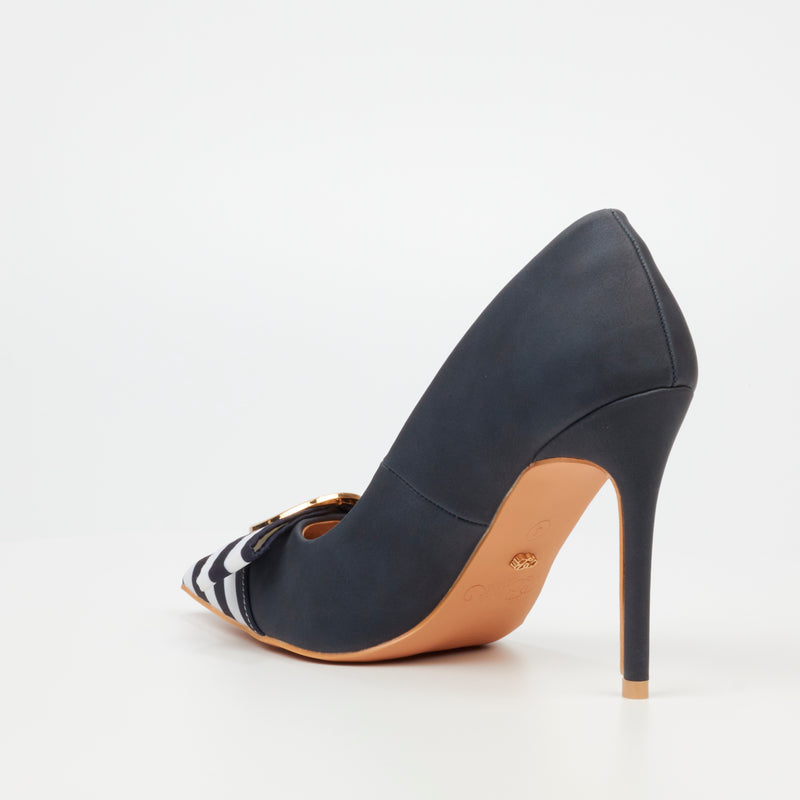 Miss Black Lola 26 Court - Navy footwear Miss Black   