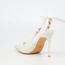 MIss Black Lola 29 Court - White footwear Miss Black
