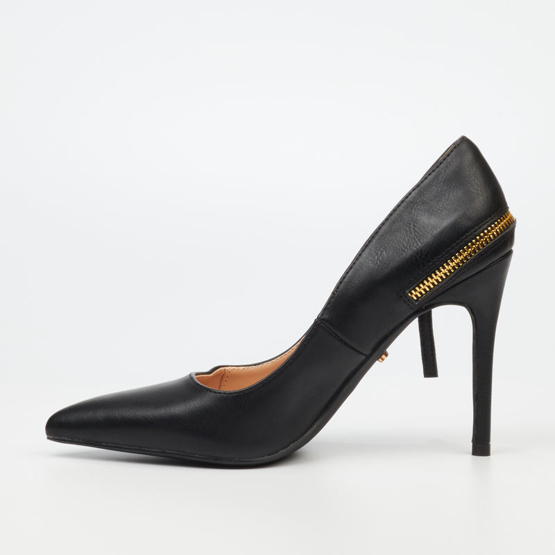 Miss Black Lola 40 Court - Black footwear Miss Black