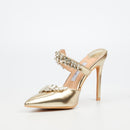 Miss Black Lola 50 Court - Gold footwear Miss Black