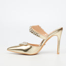 Miss Black Lola 50 Court - Gold footwear Miss Black