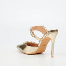 Miss Black Lola 50 Court - Gold footwear Miss Black