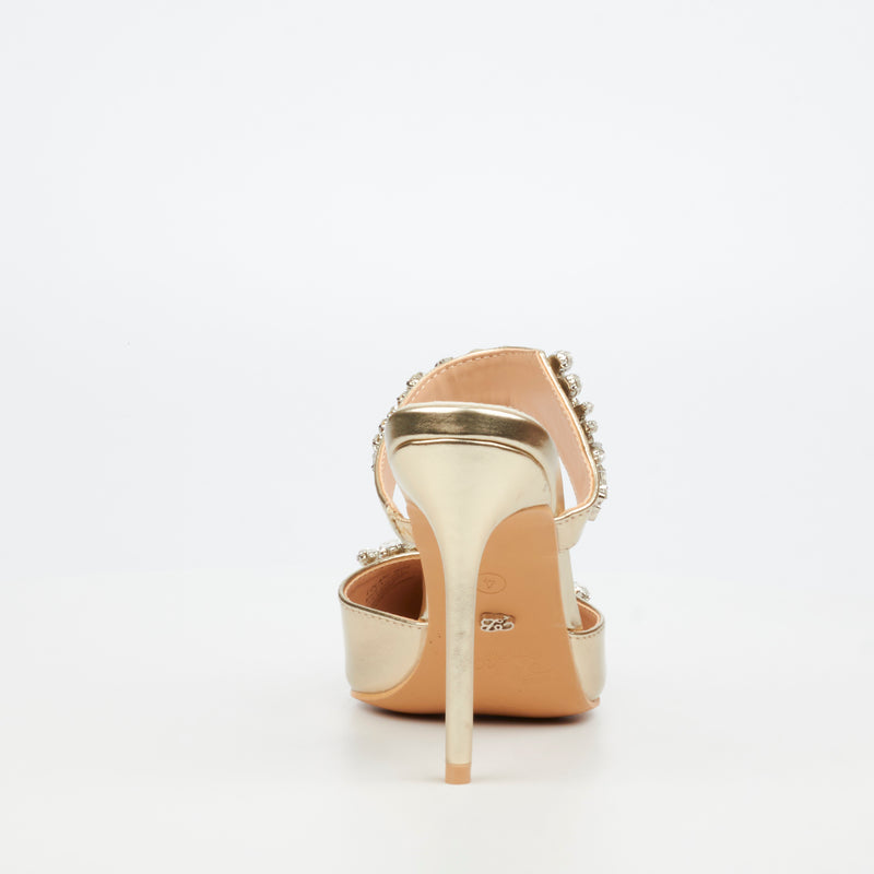 Miss Black Lola 50 Court - Gold footwear Miss Black