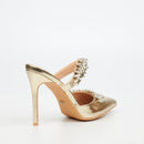 Miss Black Lola 50 Court - Gold footwear Miss Black