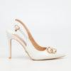 Miss Black Lola 57 Court - White footwear Miss Black