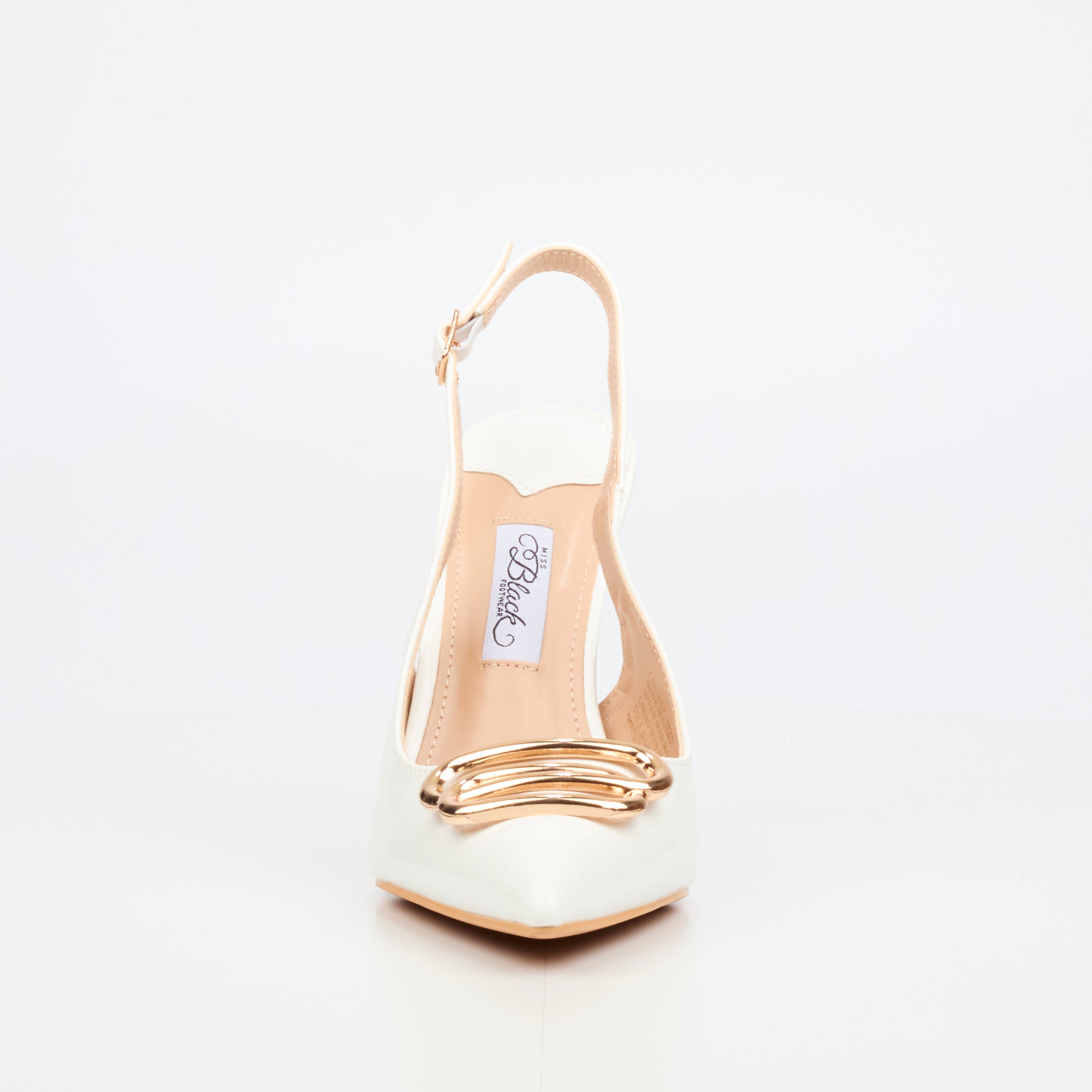 Miss Black Lola 57 Court - White footwear Miss Black