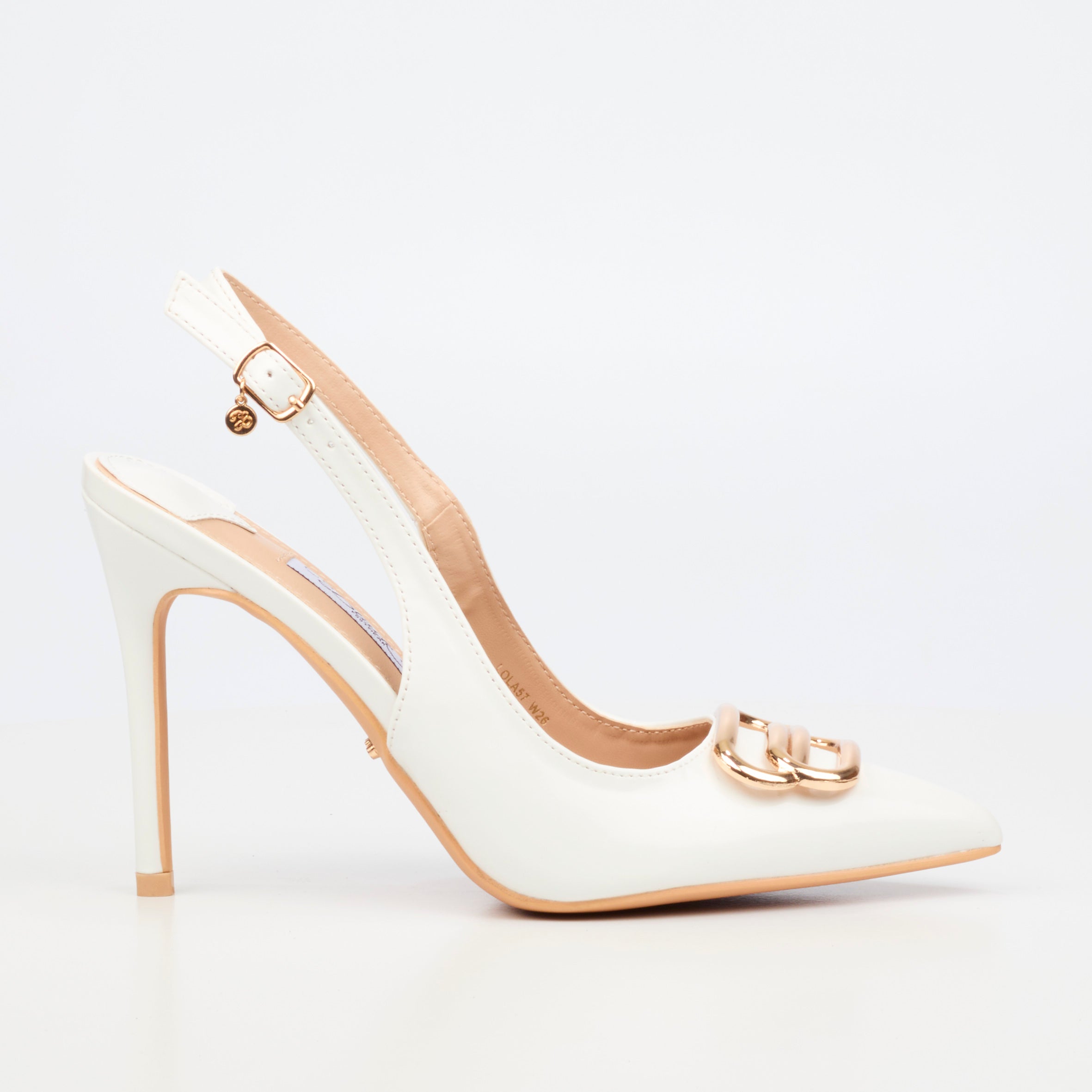 Miss Black Lola 57 Court - White footwear Miss Black