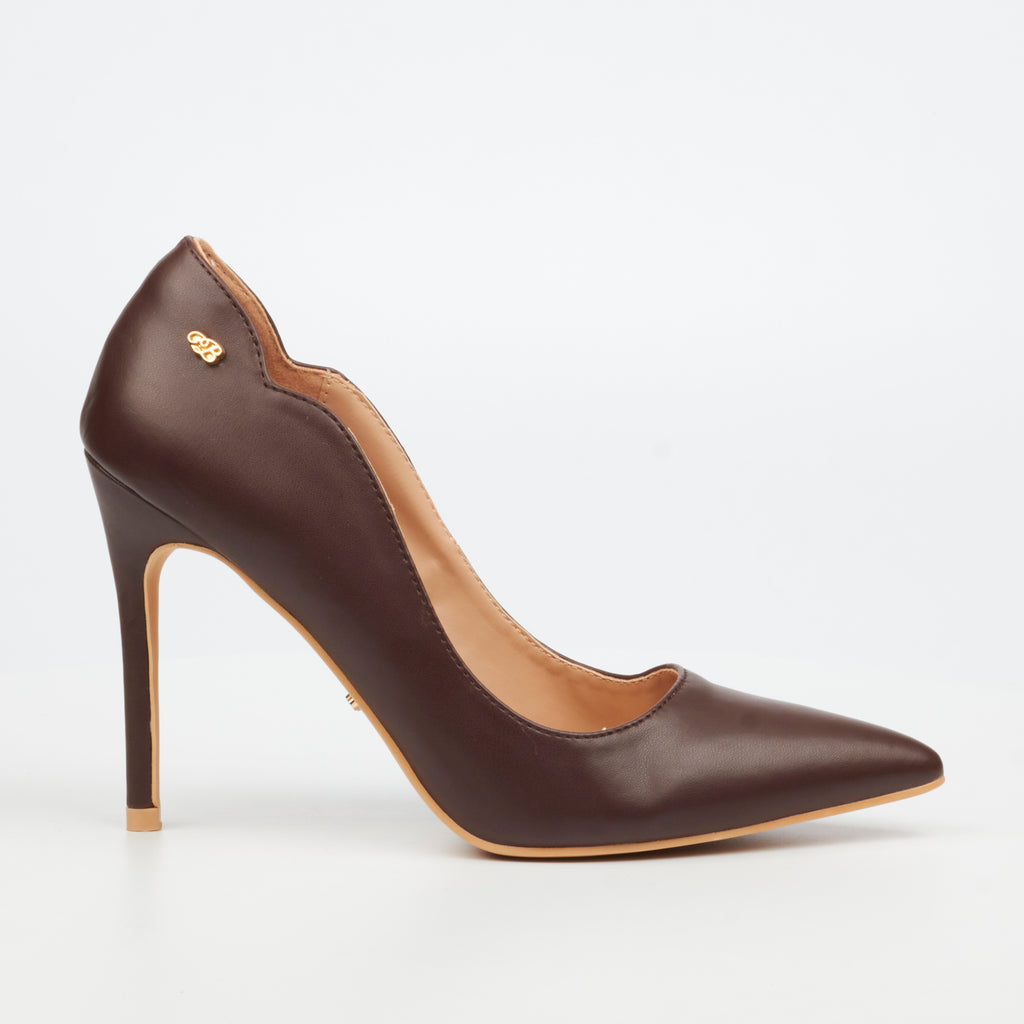 MIss Black Lola 58 Court - Chocolate footwear Miss Black