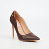 MIss Black Lola 58 Court - Chocolate footwear Miss Black