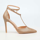 Miss Black Lola 64 Court - Taupe footwear Miss Black