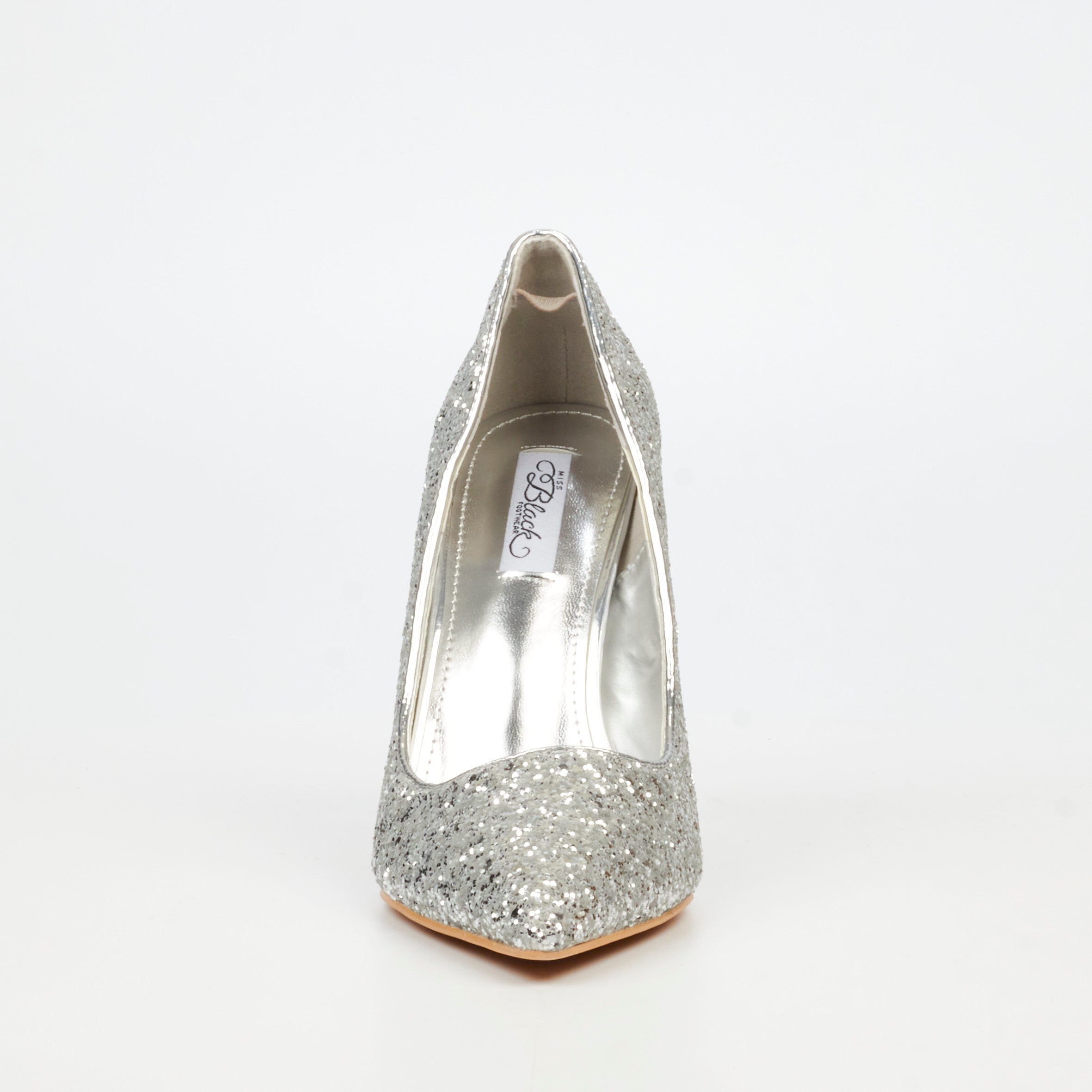 Miss Black Lola 70 Court - Silver footwear Miss Black