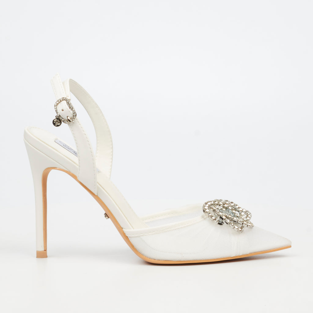 Miss Black Lola 73 Court - White footwear Miss Black