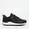 Urbanart Loop 2 Faux Nubuck Sneaker - Black footwear UBRT