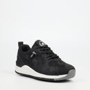 Urbanart Loop 2 Faux Nubuck Sneaker - Black footwear UBRT