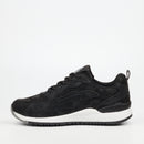 Urbanart Loop 2 Faux Nubuck Sneaker - Black footwear UBRT