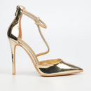 Miss Black Lou 31 Court - Gold footwear Miss Black