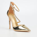 Miss Black Lou 31 Court - Gold footwear Miss Black