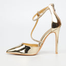 Miss Black Lou 31 Court - Gold footwear Miss Black