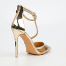 Miss Black Lou 31 Court - Gold footwear Miss Black