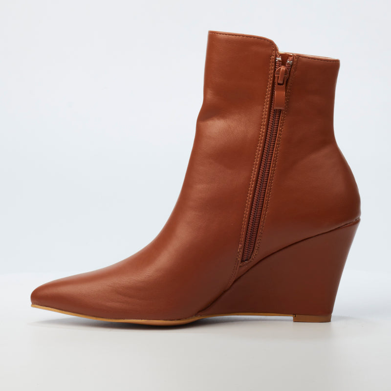 Miss Black Love 1 Ankle Boot - Chocolate footwear Miss Black   