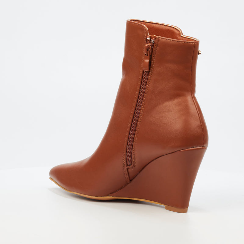 Miss Black Love 1 Ankle Boot - Chocolate footwear Miss Black   