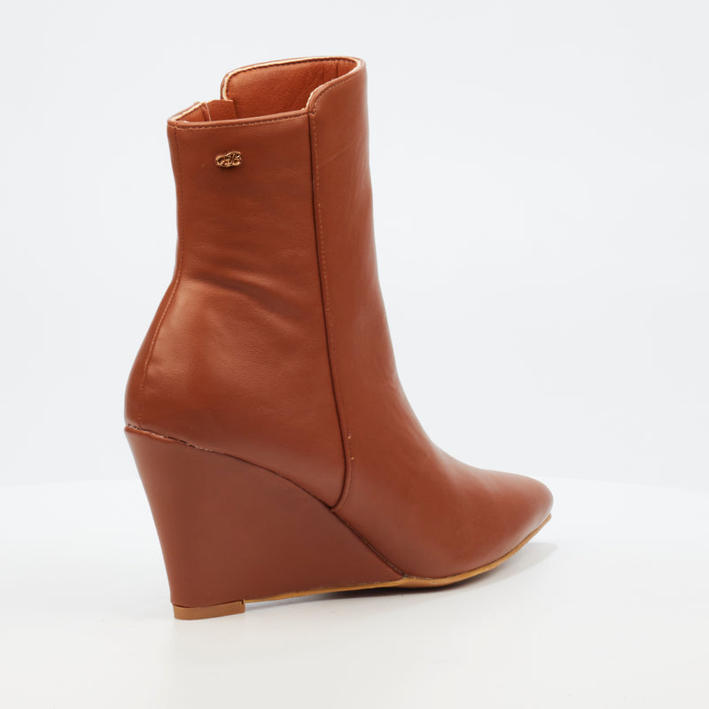 Miss Black Love 1 Ankle Boot - Chocolate footwear Miss Black   