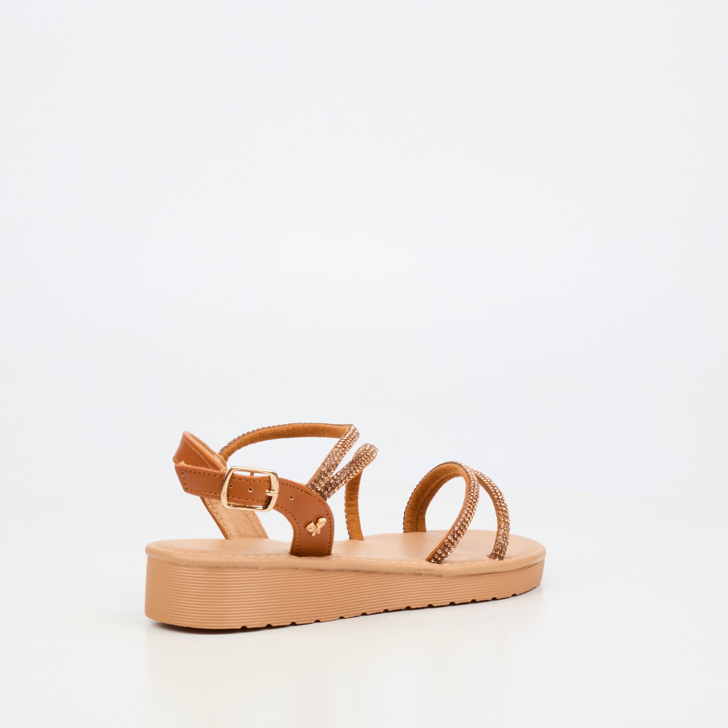 Flutterby Luna 1 Wedge - Tan (Youth)