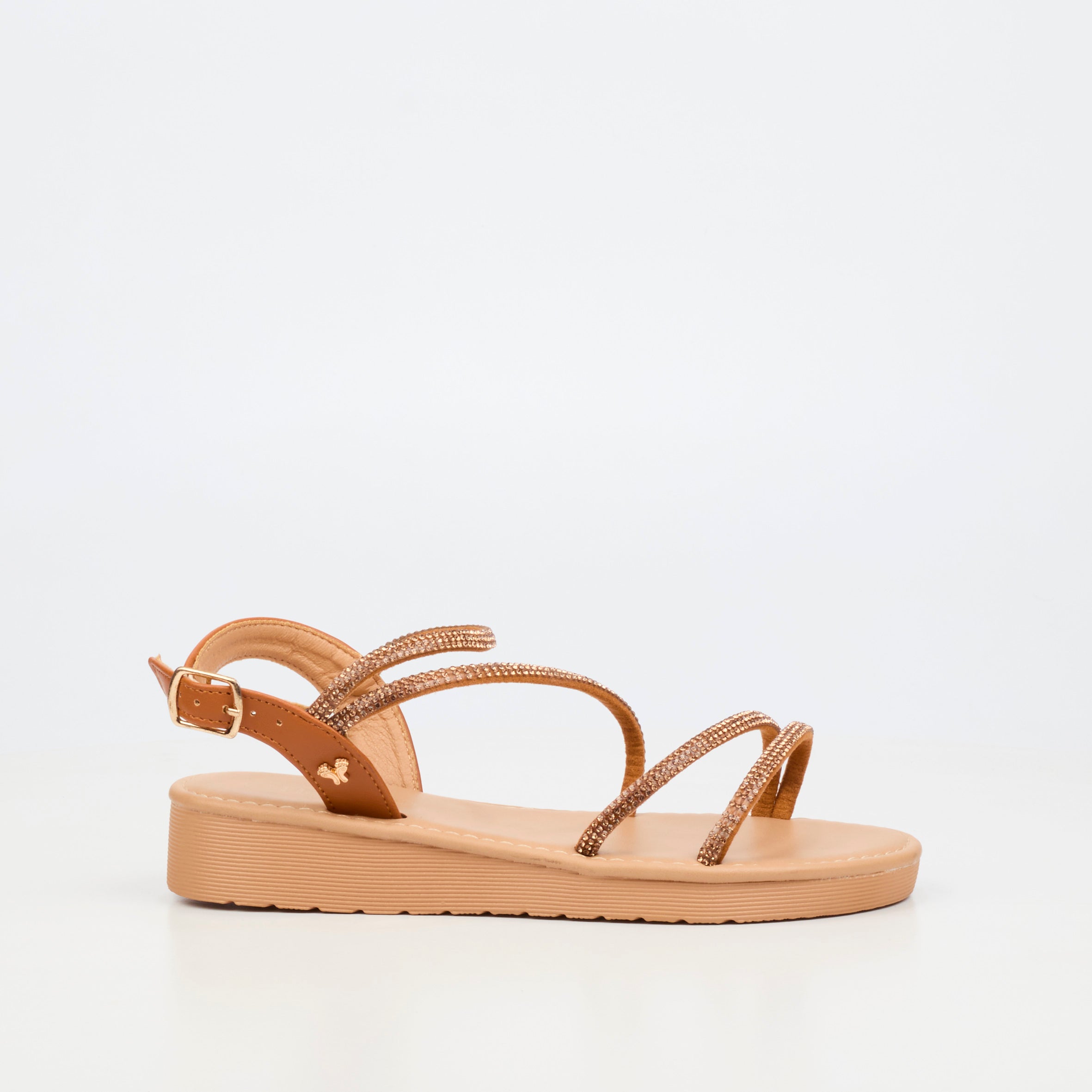 Flutterby Luna 1 Wedge - Tan (Youth)