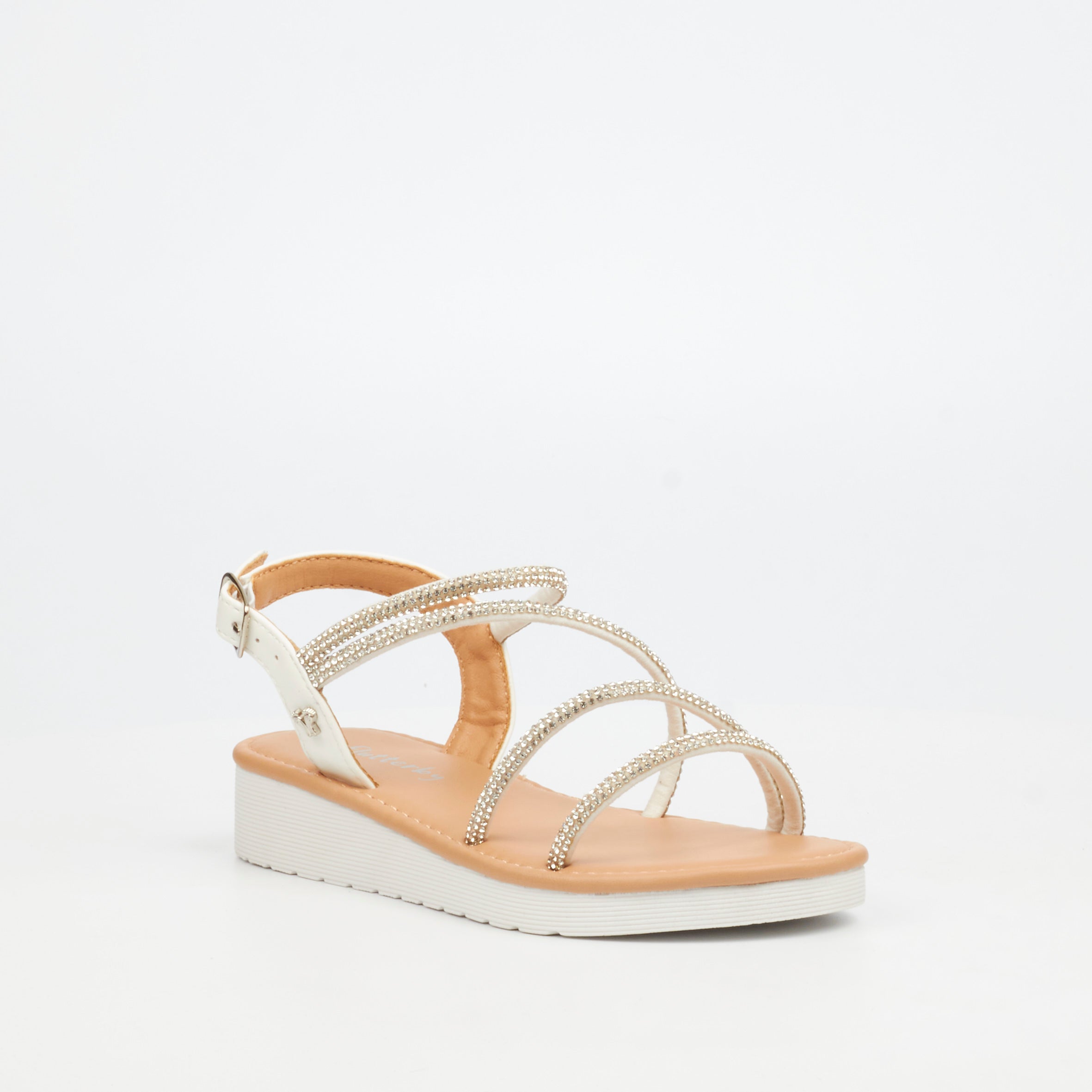 Flutterby Luna 1 Wedge - White (Youth)