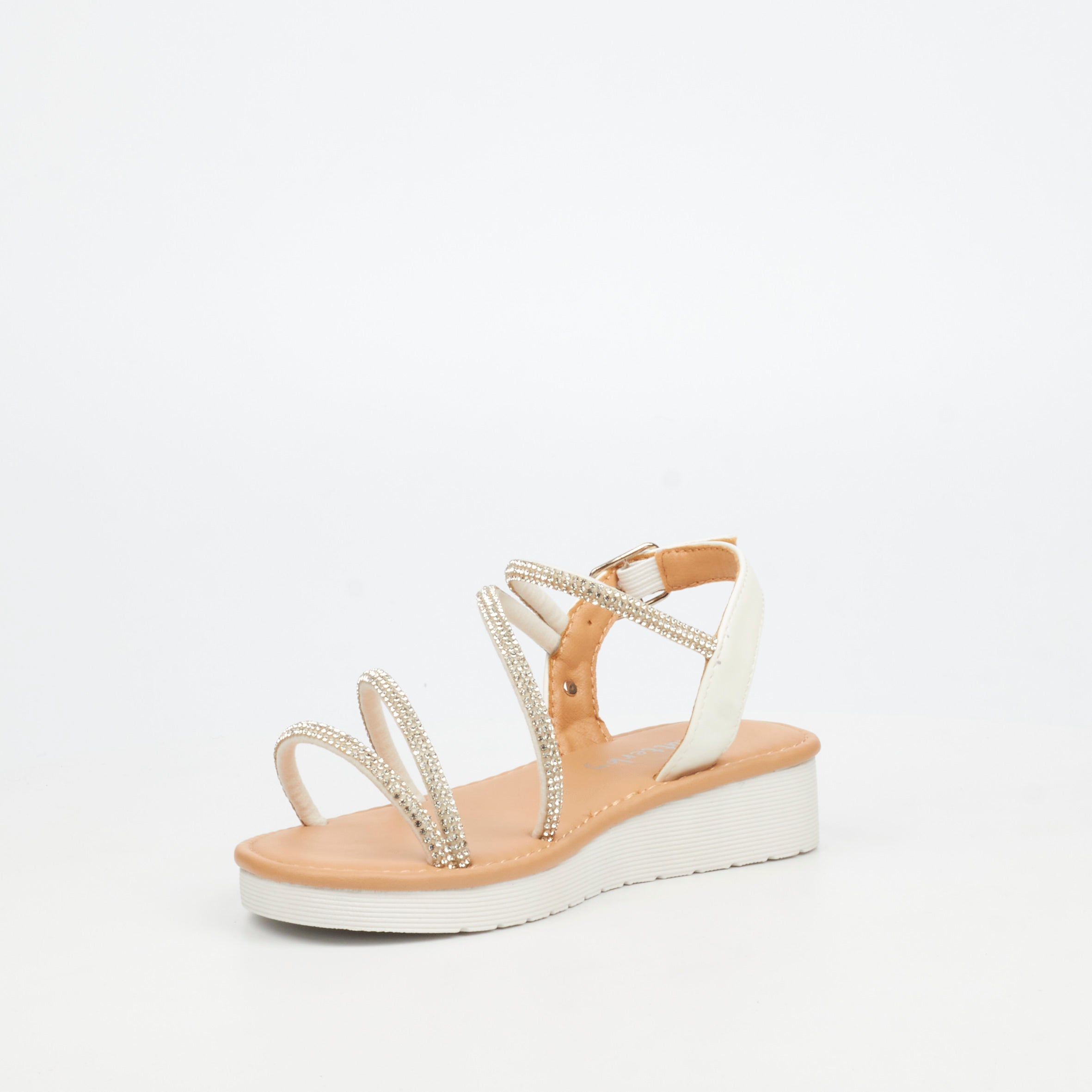 Flutterby Luna 1 Wedge - White (Youth)