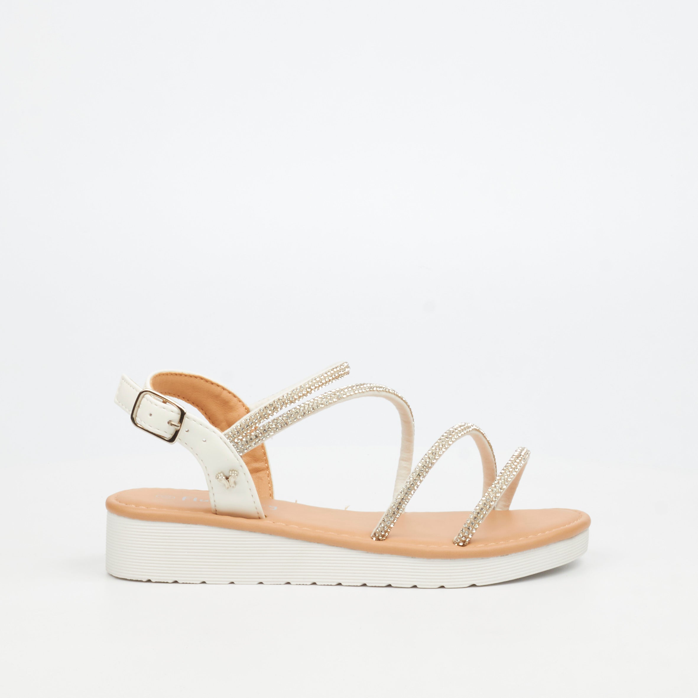 Flutterby Luna 1 Wedge - White (Youth)