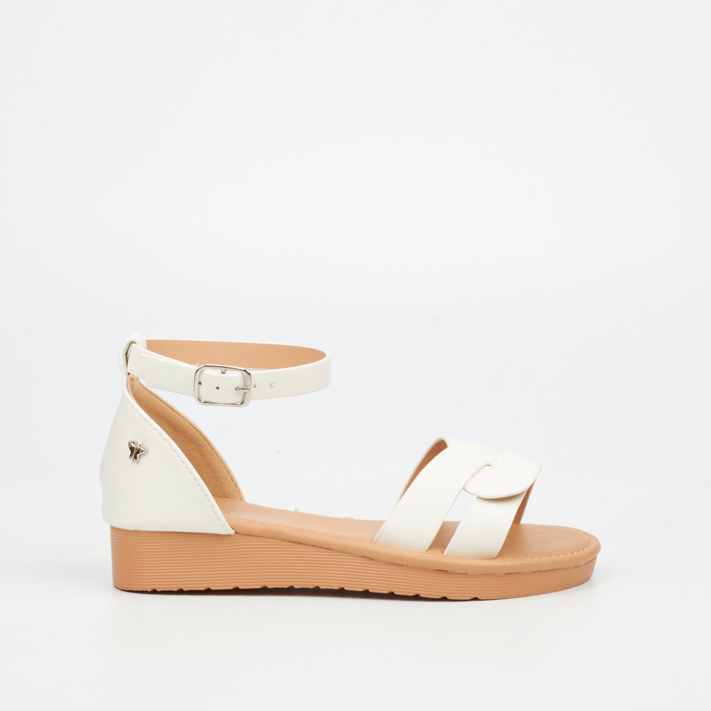 Flutterby Luna 2 Wedge - White (Youth)