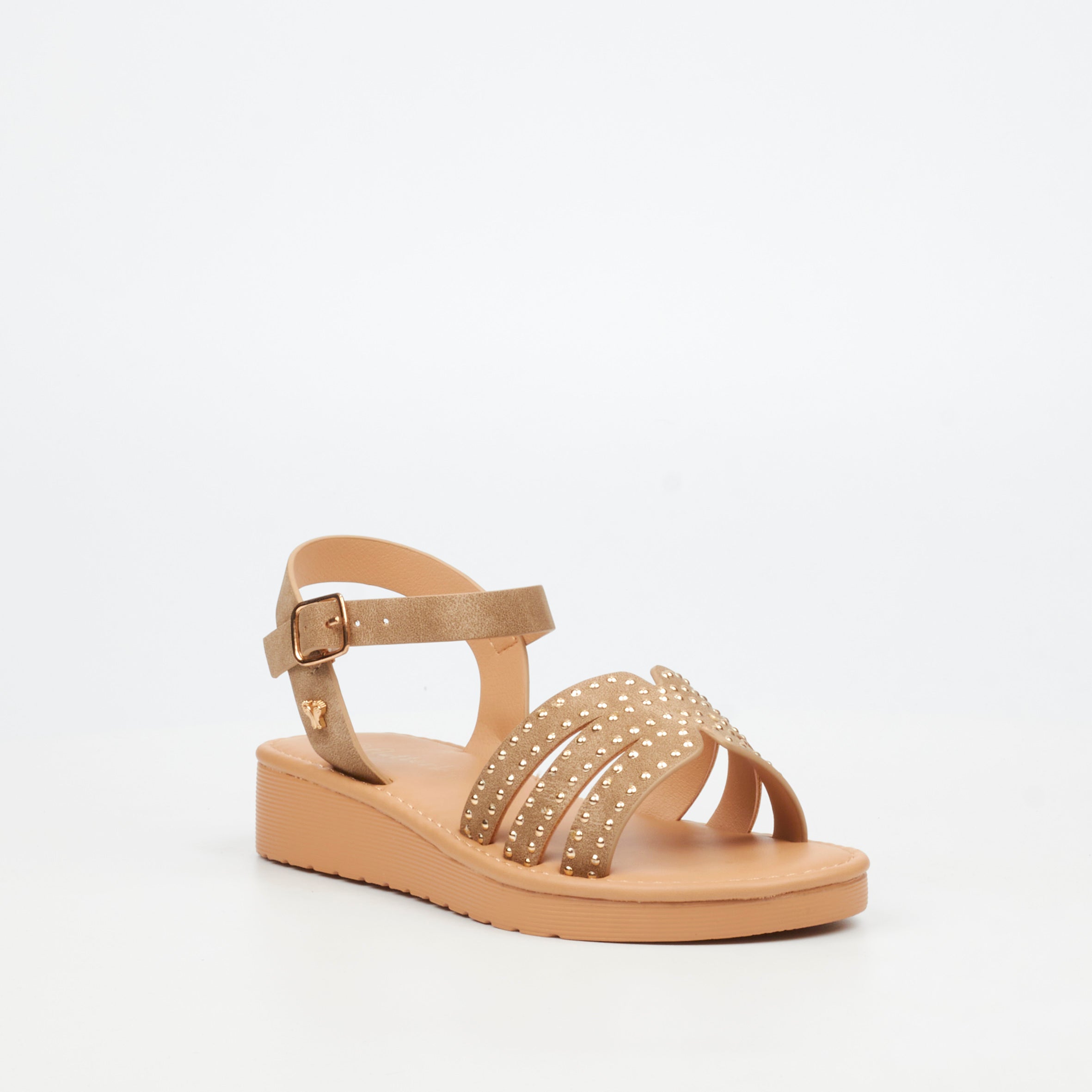 Flutterby Luna 3 Wedge - Taupe (Youth)