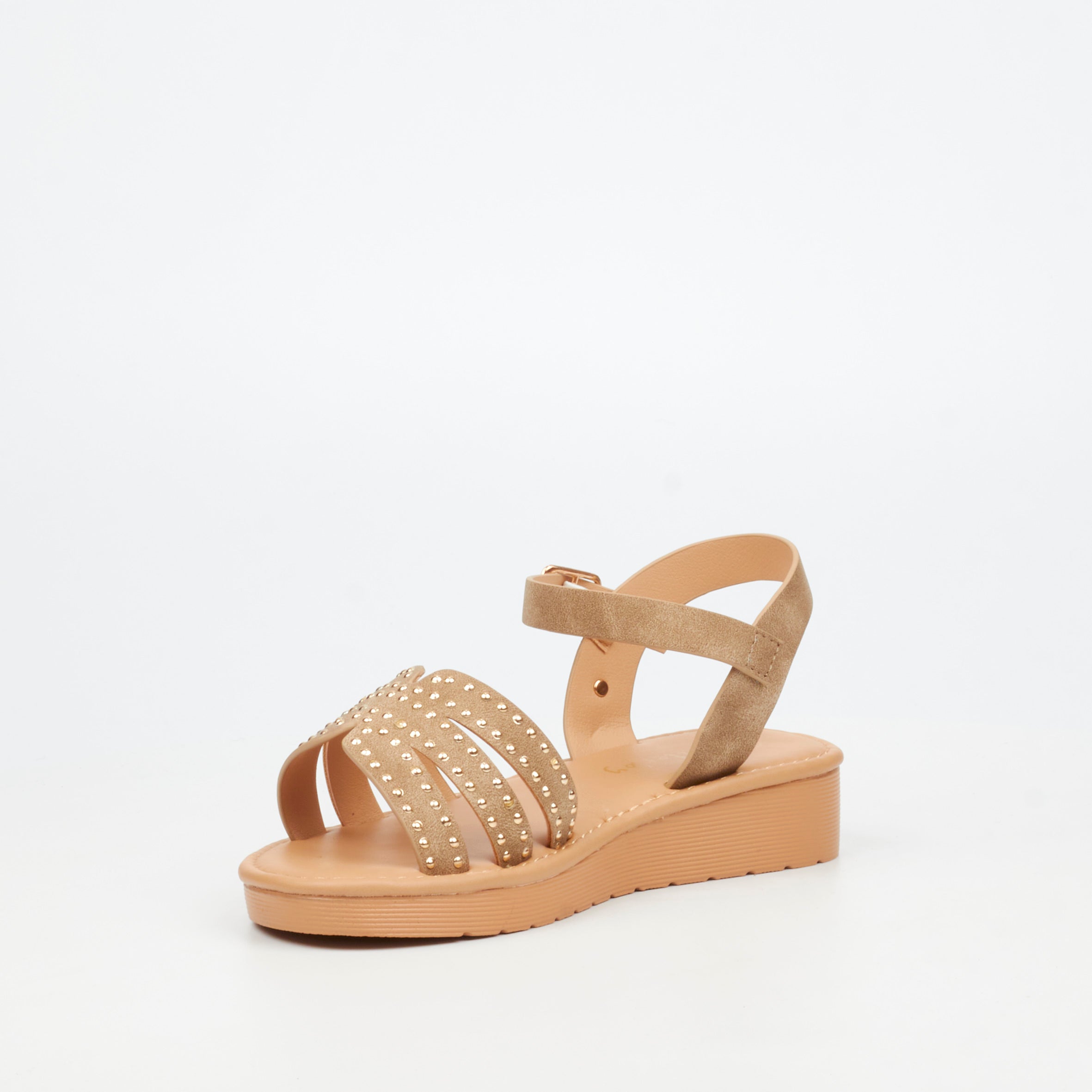 Flutterby Luna 3 Wedge - Taupe (Youth)