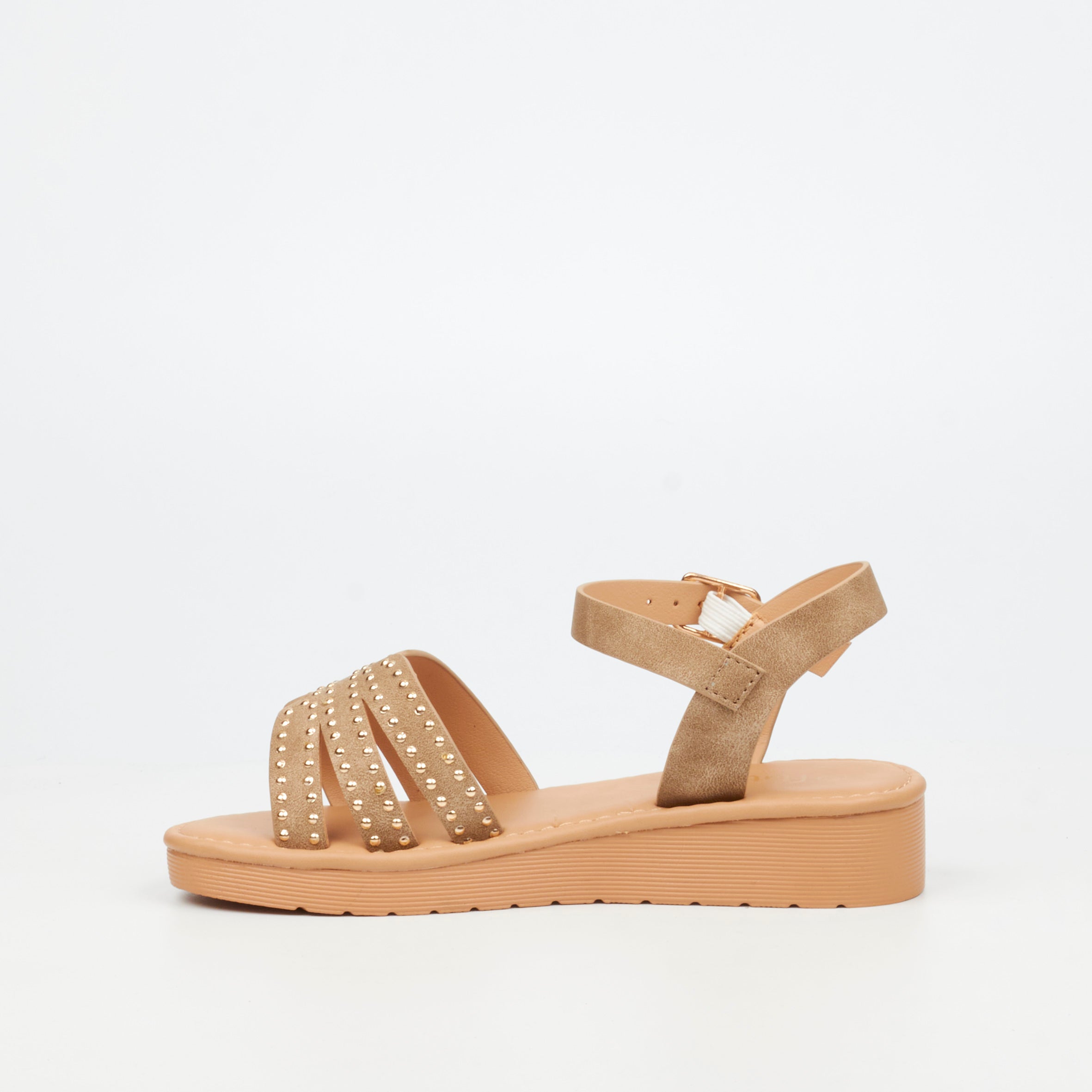 Flutterby Luna 3 Wedge - Taupe (Youth)